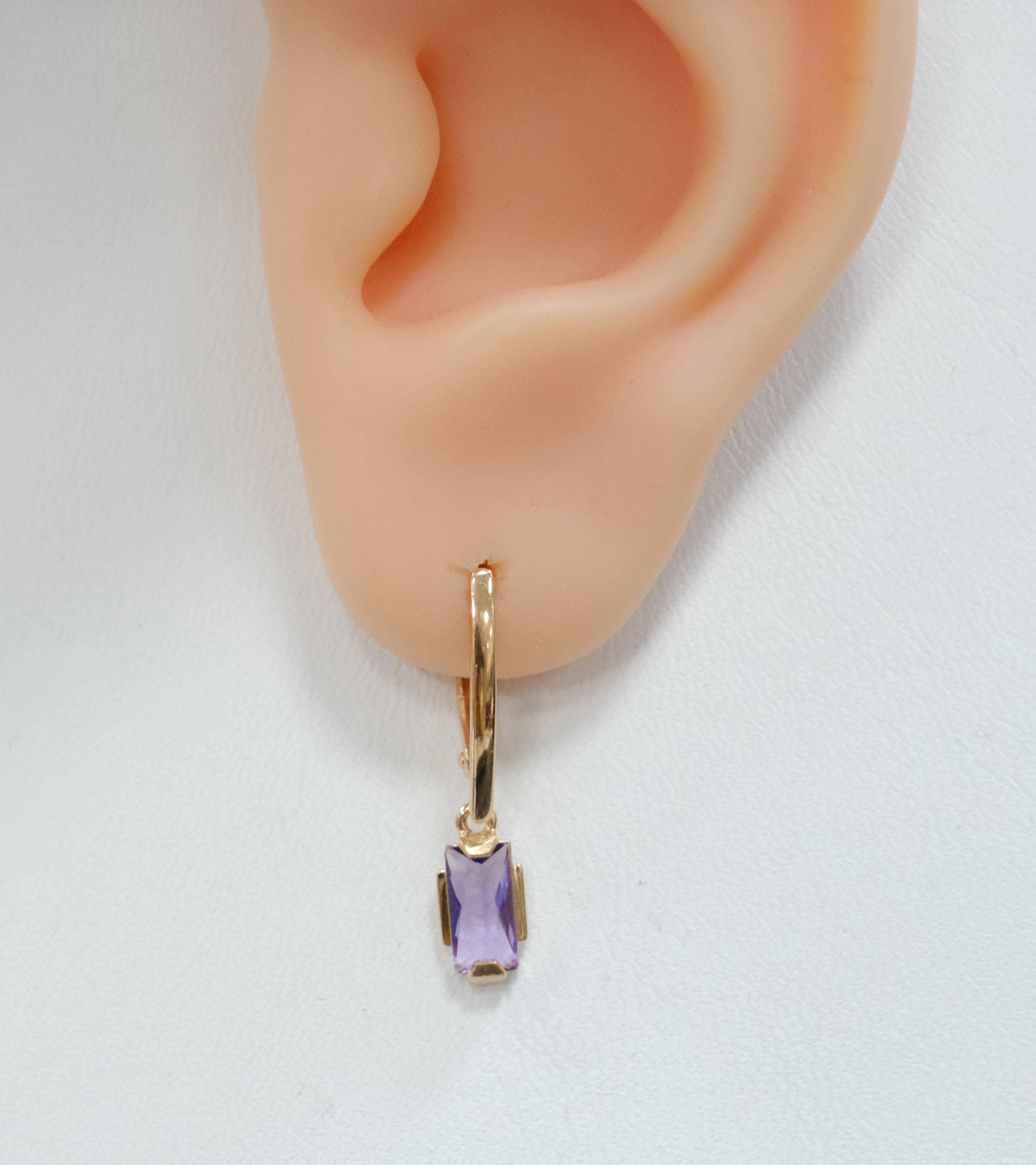 Серебряные серьги с аметистами